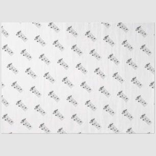 Papel De Seda Papá escrito en Music Notes