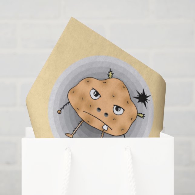Papel De Seda Papa Noel Divertido Cumpleaños Feliz Cara (Bolsa de regalo)