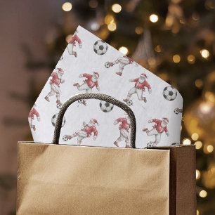 Papel De Seda Papá Noel Fútbol Navidad