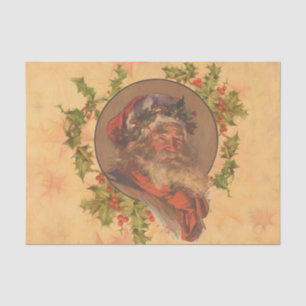 Papel De Seda Papá Noel Leyendecker Antiguo Victoriano