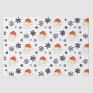 Papel De Seda Papá Noel Papá Noel Ilustracion Nieve