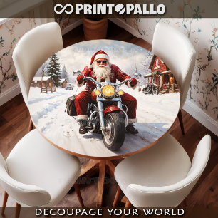 Papel De Seda Papá Noel se va de vacaciones después de la fiebre
