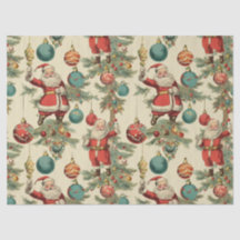 Papá Noel y adornos kitsch