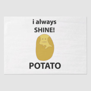 Papel De Seda Papa Siempre Brillo Graciosa Patata