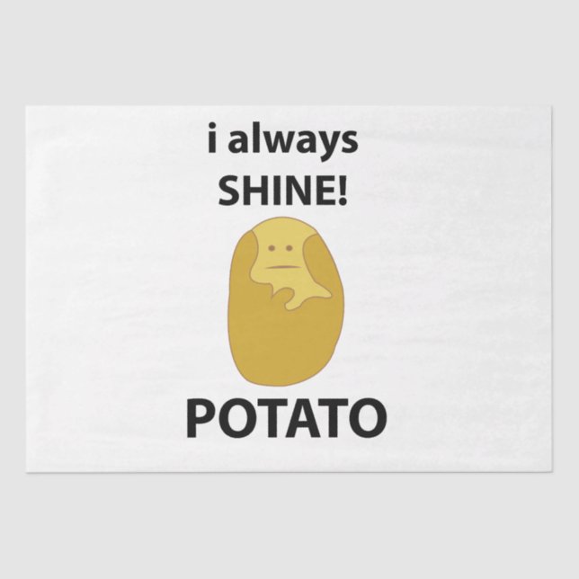 Papel De Seda Papa Siempre Brillo Graciosa Patata (Anverso)