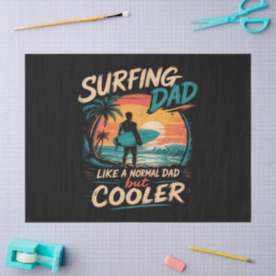 Papel De Seda Papá surfista como un papá normal pero más genial