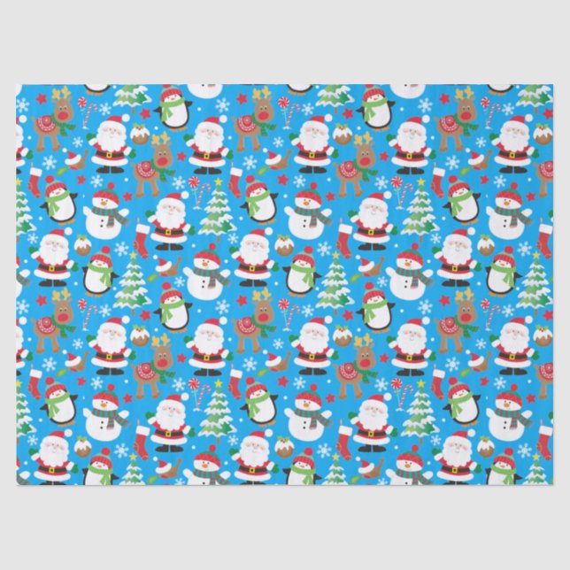 Papel De Seda Papás Noel (Anverso)