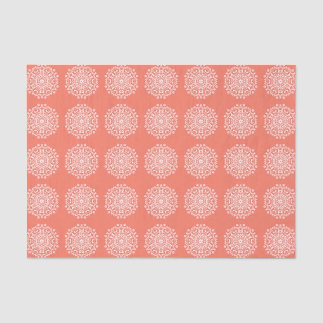 Papel De Seda Papaya Mandala (Anverso)