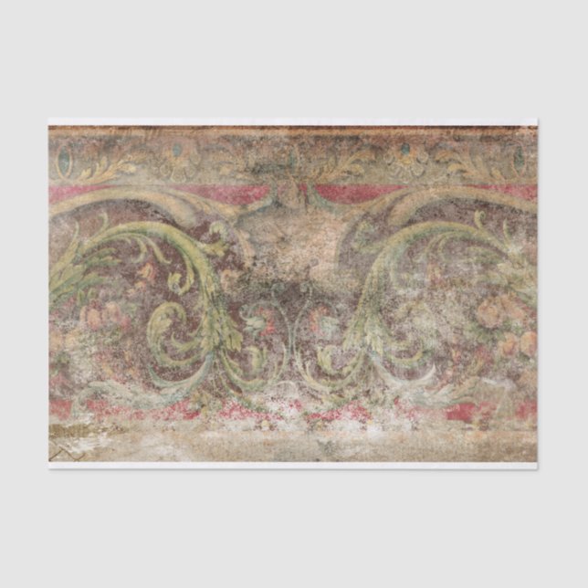 Papel De Seda Papel seda apenado del panel del diseño (Anverso)