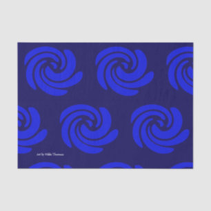 Papel De Seda Papel seda azul del remolino
