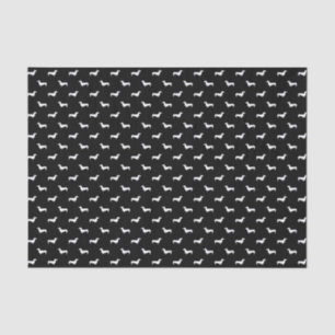 Papel De Seda Papel seda blanco y negro del Dachshund