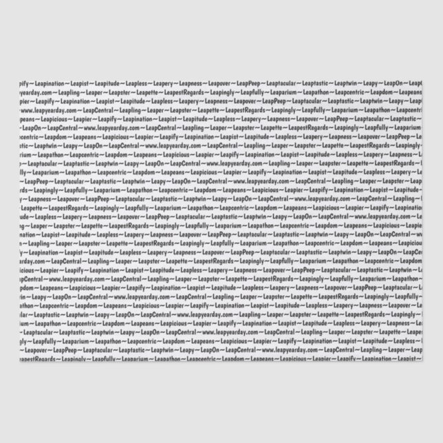 Papel De Seda Papel seda del año bisiesto (Anverso)