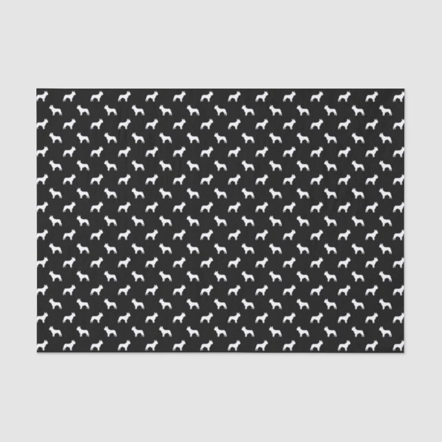 Papel De Seda Papel seda del bulldog francés (Anverso)