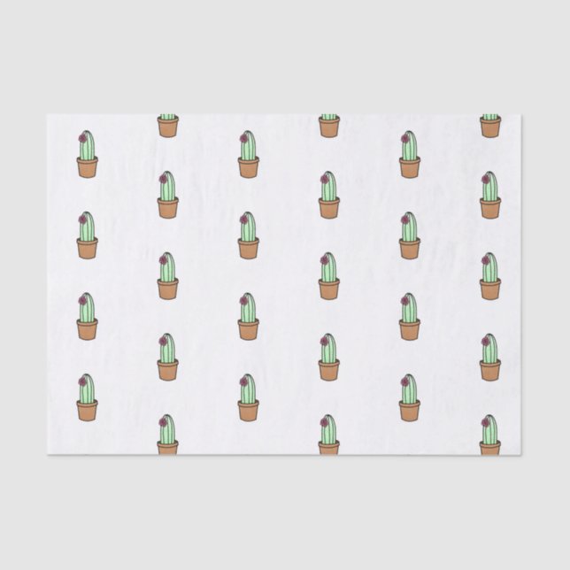 Papel De Seda Papel seda del cactus (Anverso)