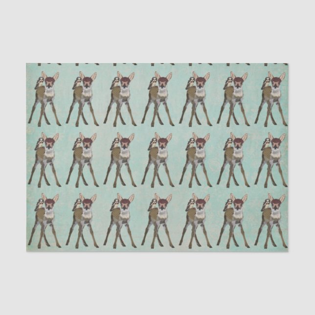 Papel De Seda Papel seda del CERVATILLO y del BÚHO (Anverso)