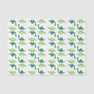 Papel De Seda Papel seda del dinosaurio verde