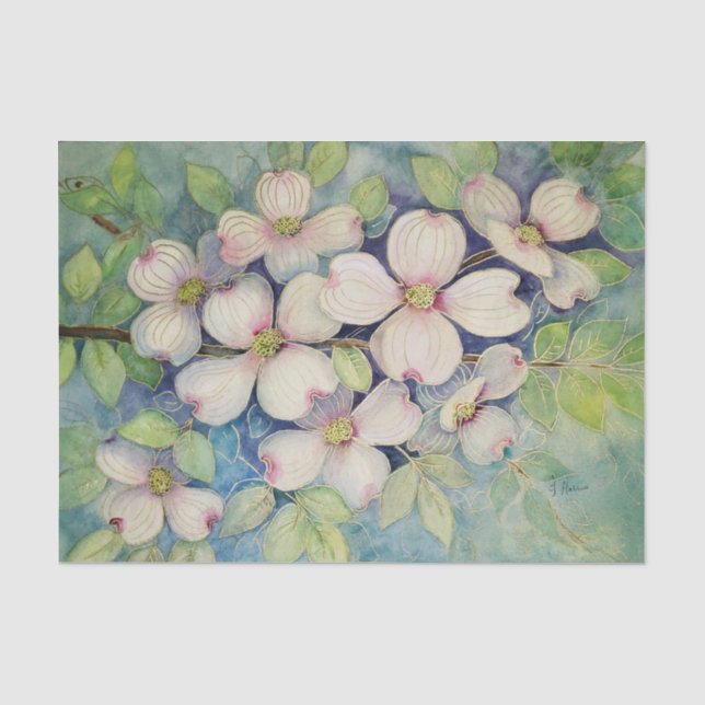 Papel De Seda Papel seda del Dogwood (Anverso)