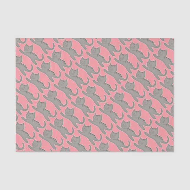 Papel De Seda Papel seda del Kat del gatito (Anverso)