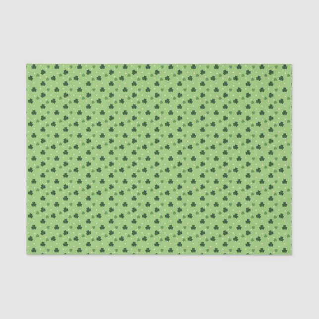 Papel De Seda Papel seda del modelo del trébol (Anverso)