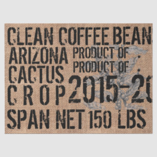 Papel De Seda Papel seda del puf del café - paisaje