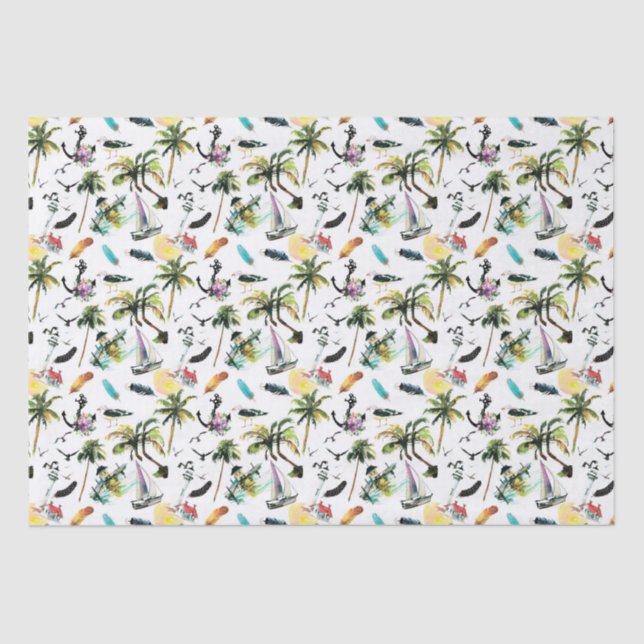 Papel De Seda Papel seda del verano del mar (Anverso)