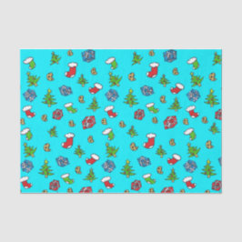 Papel De Seda Papel seda dibujado mano del navidad