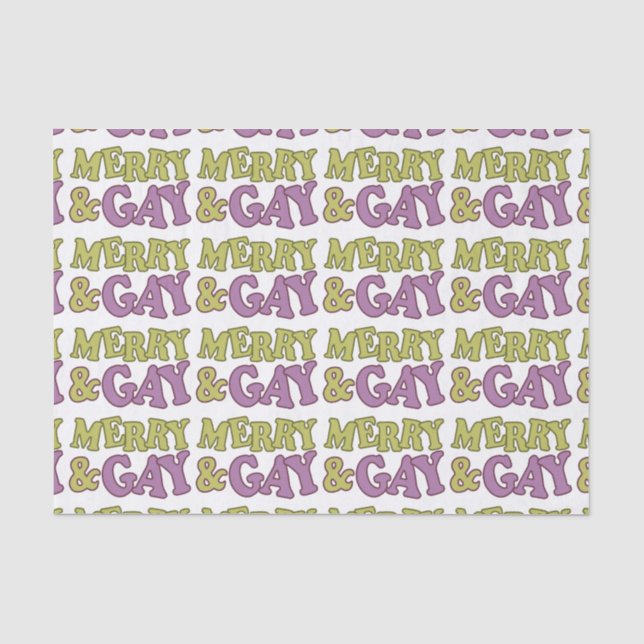 Papel De Seda Papel seda feliz y gay (Anverso)