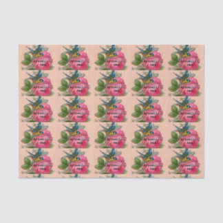 Papel De Seda Papel seda feminista del pájaro del vintage