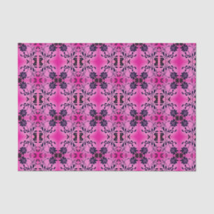 Papel De Seda Papel seda floral elegante subió