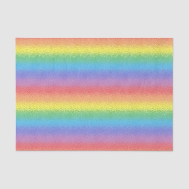 Papel De Seda Papel seda helado del arco iris (Anverso)