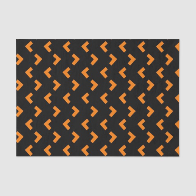 Papel De Seda Papel seda negro anaranjado del modelo (Anverso)