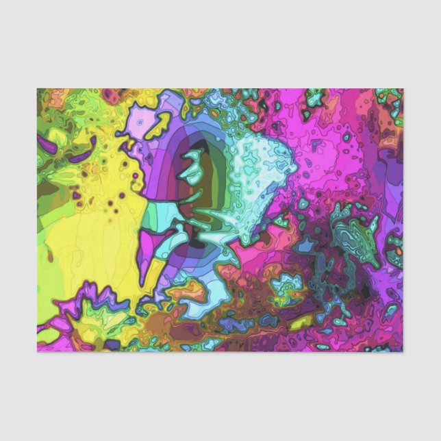 Papel De Seda Papel seda psicodélico 10lb, blanco (Anverso)