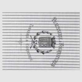 Papel De Seda Papel seda que hace tictac francés - negro