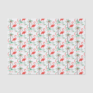 Papel De Seda Papel seda rojo del flamenco del navidad