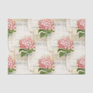 Papel De Seda Papel seda rosado del francés del Hydrangea del