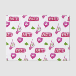 Papel De Seda Papel seda rosado y verde