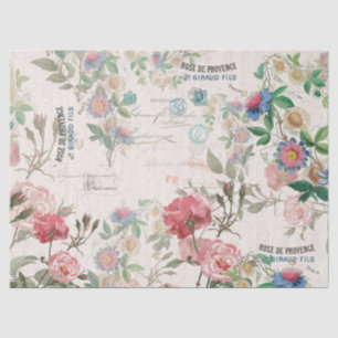 Papel De Seda Papel seda subió Ephemeras francesas del