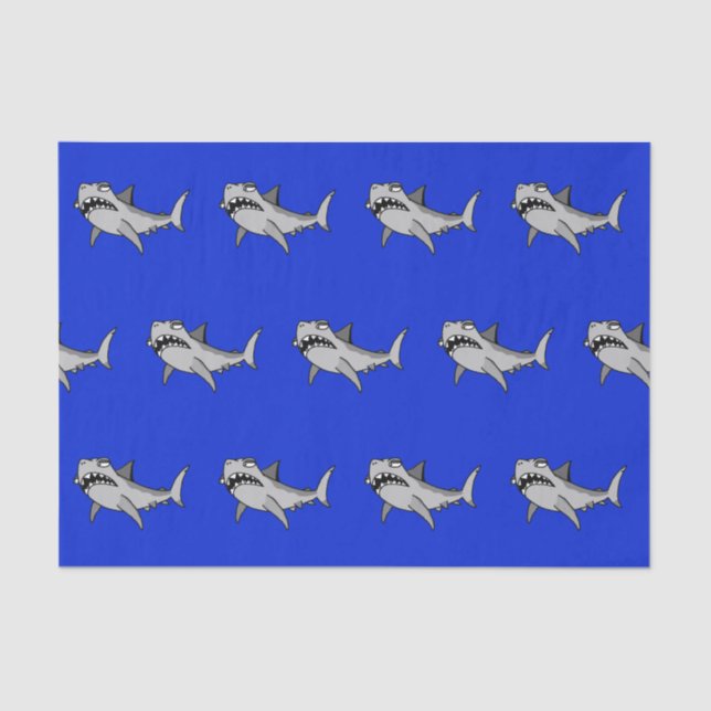 Papel De Seda Papel seda torpe del tiburón (Anverso)