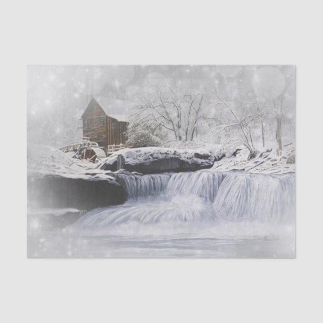 Papel De Seda Papel seda viejo del molino 10lb, blanco (Anverso)