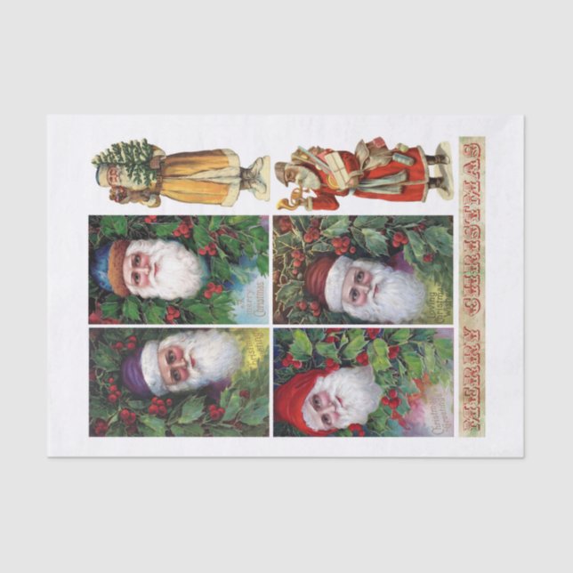 Papel De Seda Papeles Santa y Deseches de época originales (no I (Anverso)