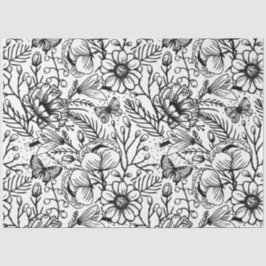 Papel De Seda PAPIER MOUSSELINE Flower jungle tissue paper