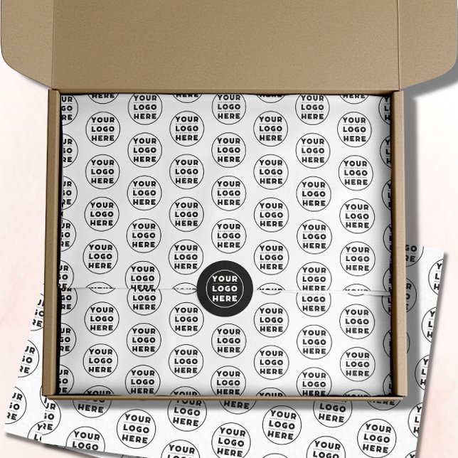 Papel De Seda Paquete comercial con logotipo de empresa simple (Subido por el creador)