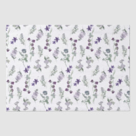 Papel De Seda Paquetes Purple Lavendar Floral para pequeñas empr