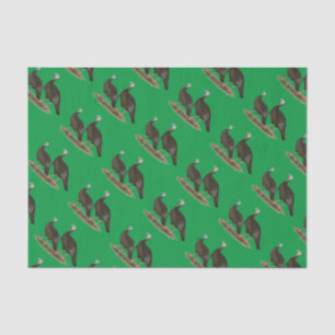 Papel De Seda Par salvaje del este de los pavos