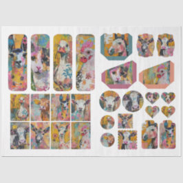 Papel De Seda Para artistas de la granja Animal Junk Journal Eph