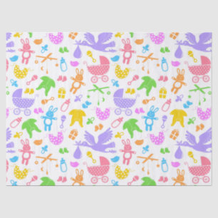 Papel de Seda para Bebé Pastel Colorido