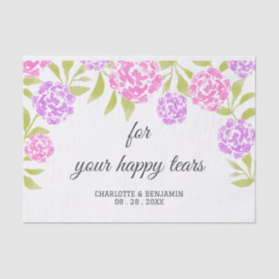 Papel de seda para boda Lágrimas Felices Peonía Ac