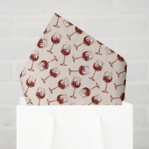 Papel de seda para copa de vino tinto, vino de Bor