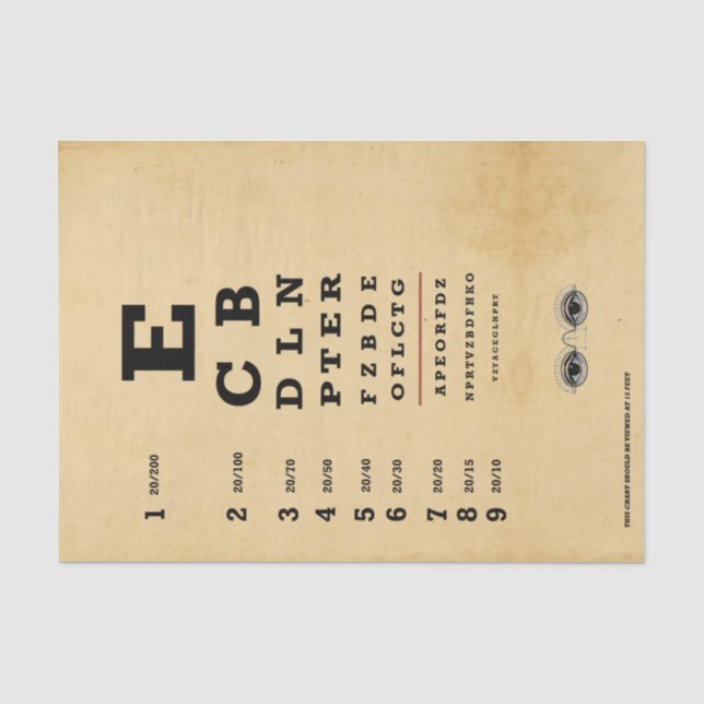 Papel de seda para decoupage - Cartel de agudeza v (Anverso)