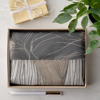 Papel de seda para decoupage con arte de línea de 